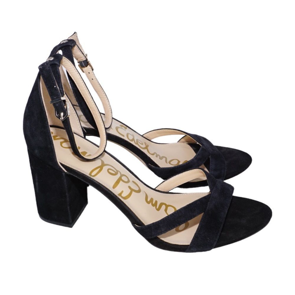 Sam Edelman 'Omar' Black Suede Heels, Size 10